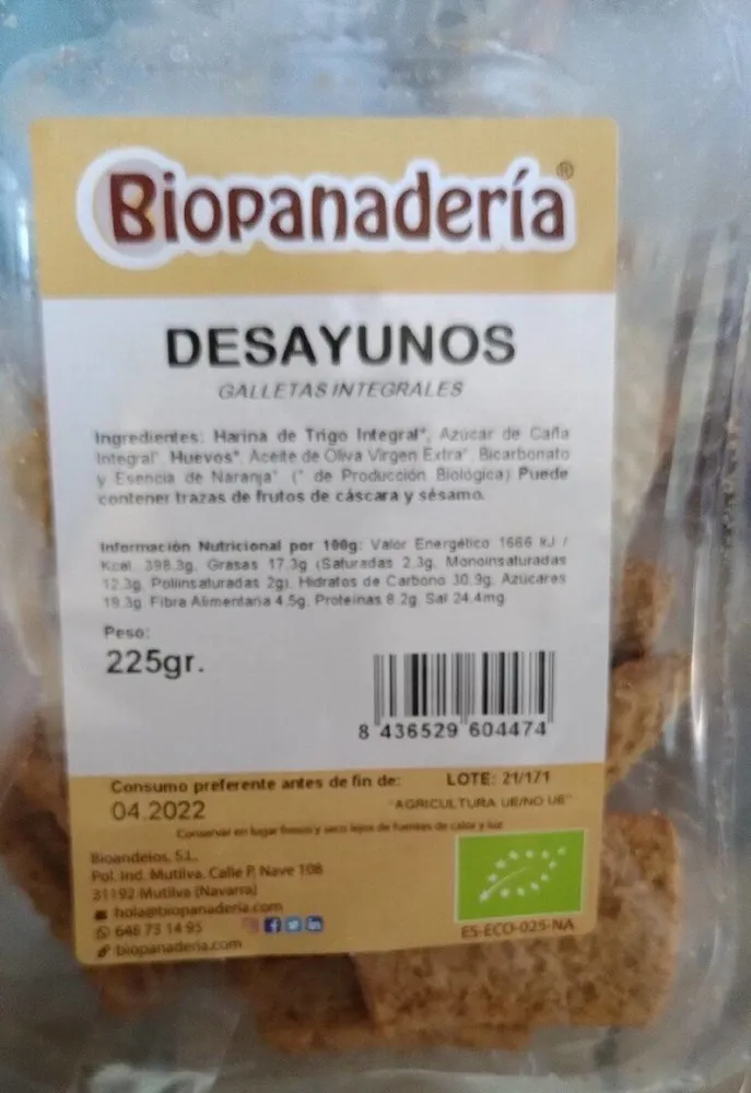 Galletas integrales