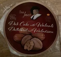 Date cake with walnuts