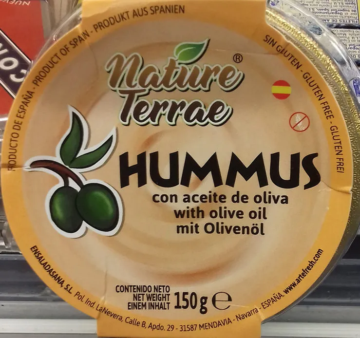 Hummus con aceite de oliva