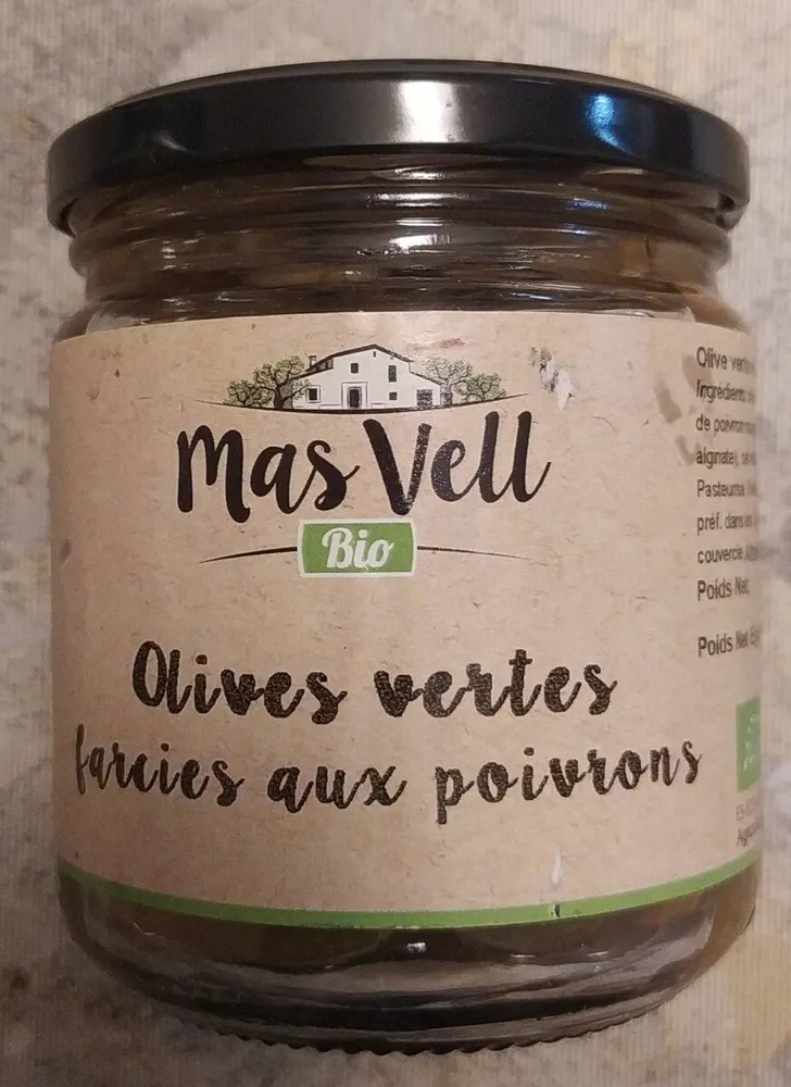 olives vertes farcies aux poivrons