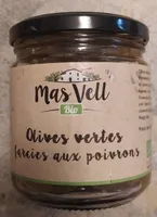 olives vertes farcies aux poivrons
