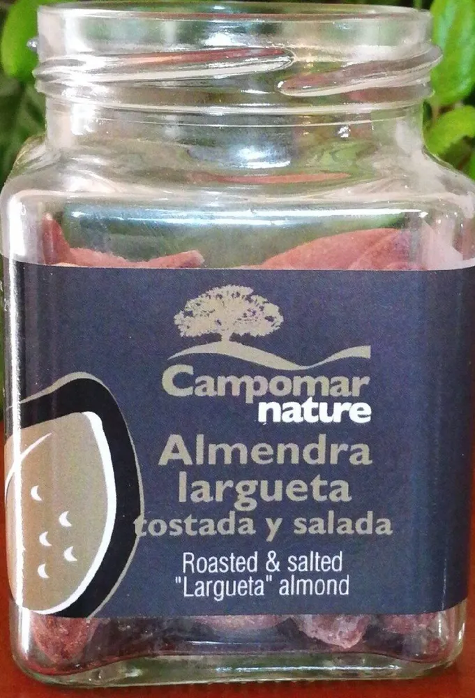 Almendra largueta tostada y salada