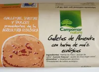 Galletas de almendra con harina de maíz ecologicas