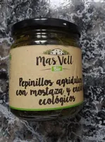 Pepinillos agridulces con mostaza y eneldo ecológicos