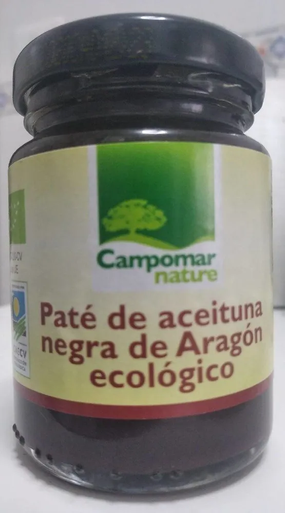 Paté de aceituna negra de Aragón ecológico