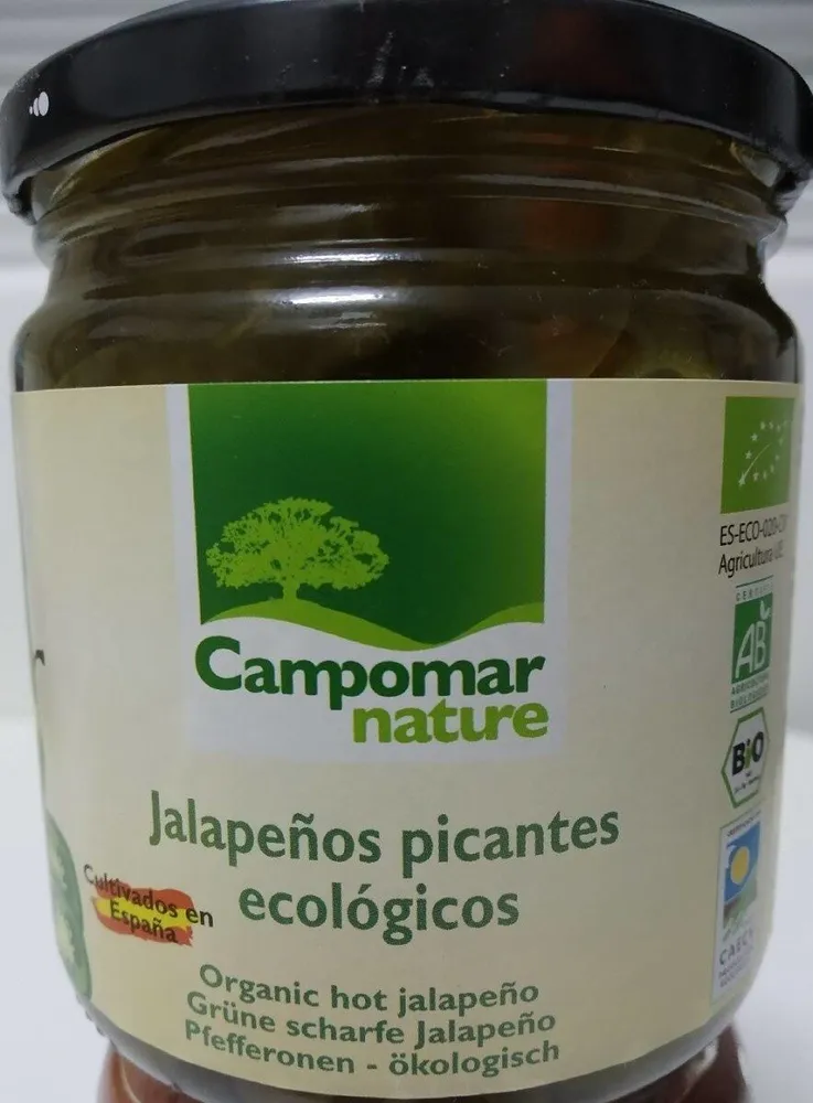 Jalapeños picantes ecológicos