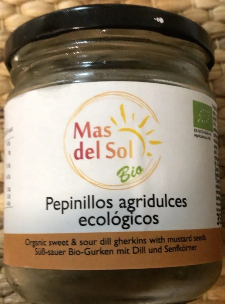 Pepinillos agridulces ecológicos
