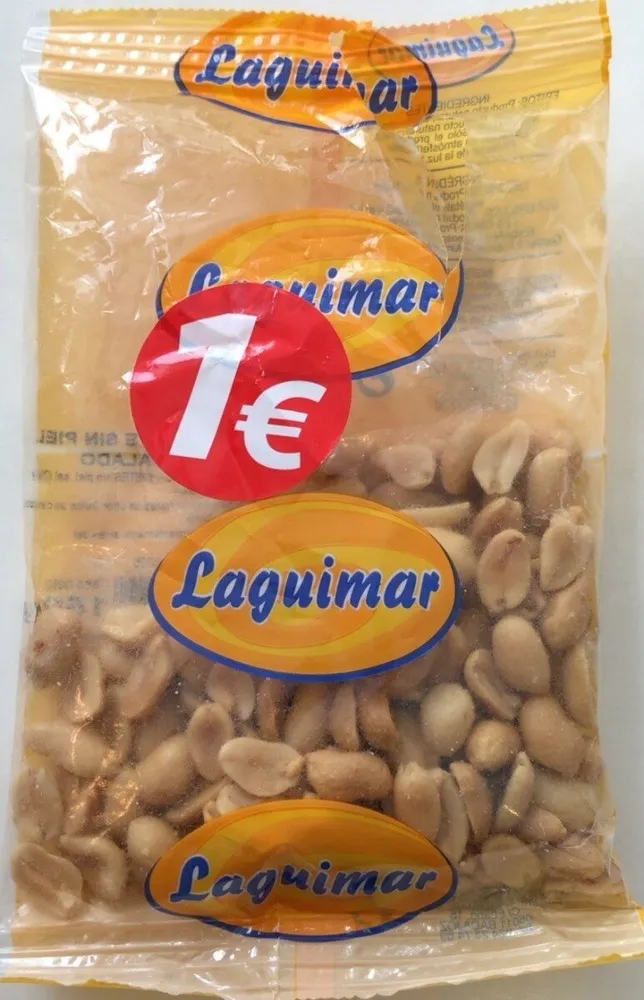 Cacahuete sin piel frito y salado