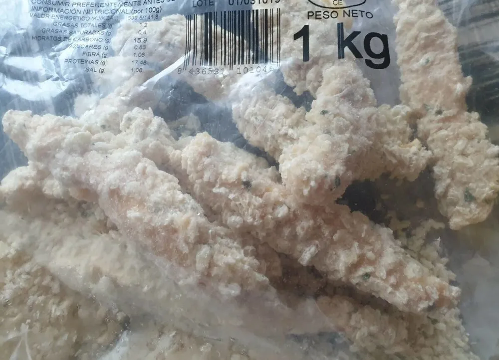 solomillo crujiente de pollo