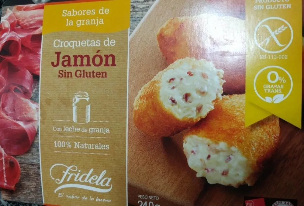 Croquetas de jamón sin gluten