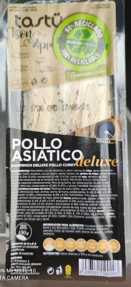 Pollo asiático Deluxe