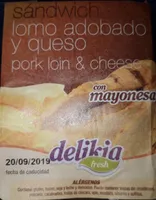 Sandwich lomo adobado y queso