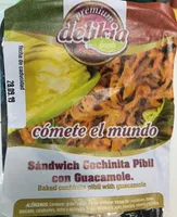 Sandwich Cochinita Pibil con guacamole