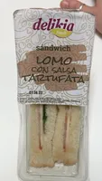 Sándwich lomo con salsa tartufata