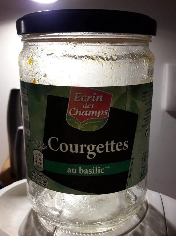 Courgettes au basilic