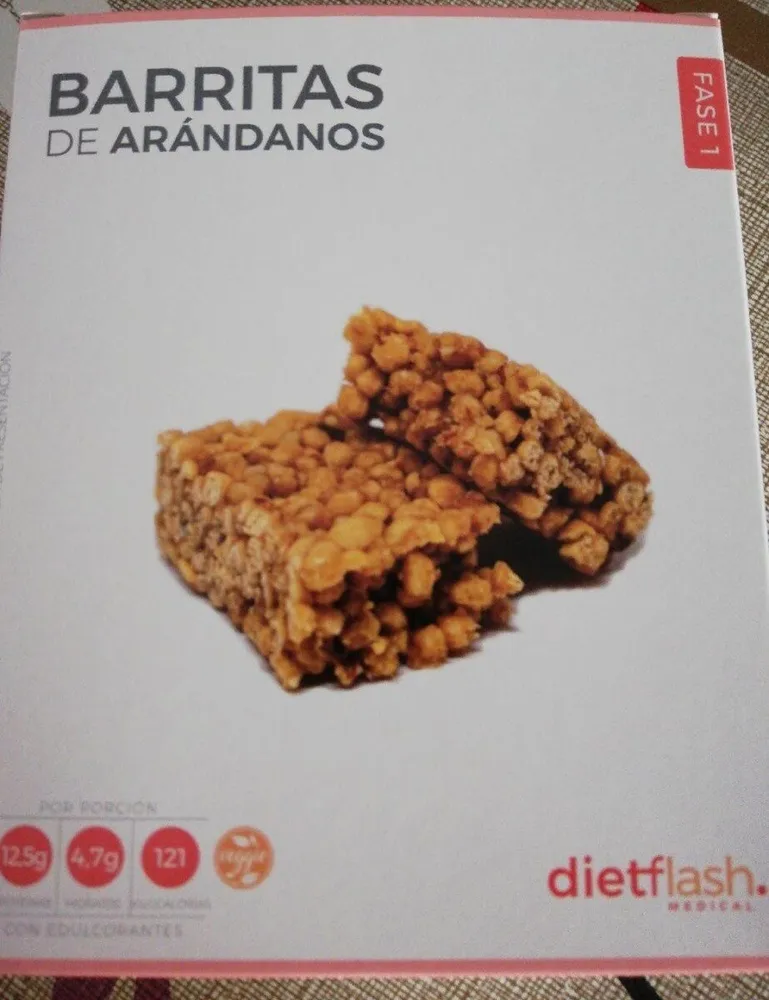 Barritas de arándanos