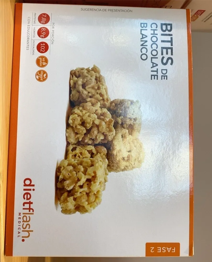 Bites de chocolate blanco