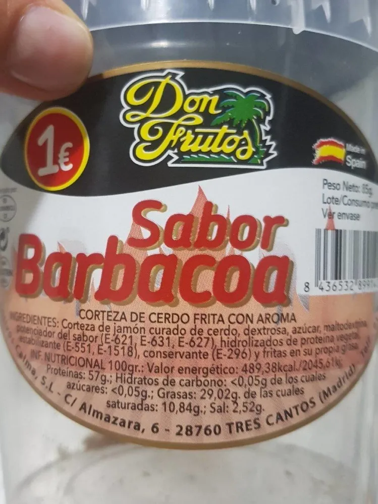 Corteza de cerdo frita con aroma