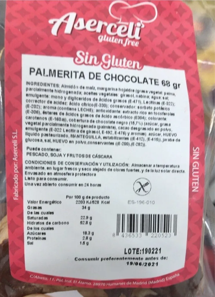 Palmera chocolate