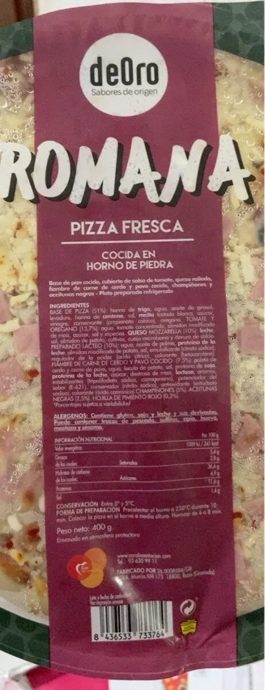 Pizza fresca