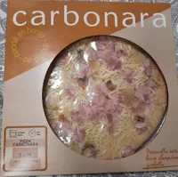 Pizza fresca carbonara
