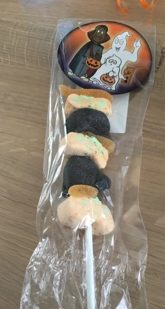Brochette guimauve happy halloween