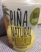 Piña natural en rodajas