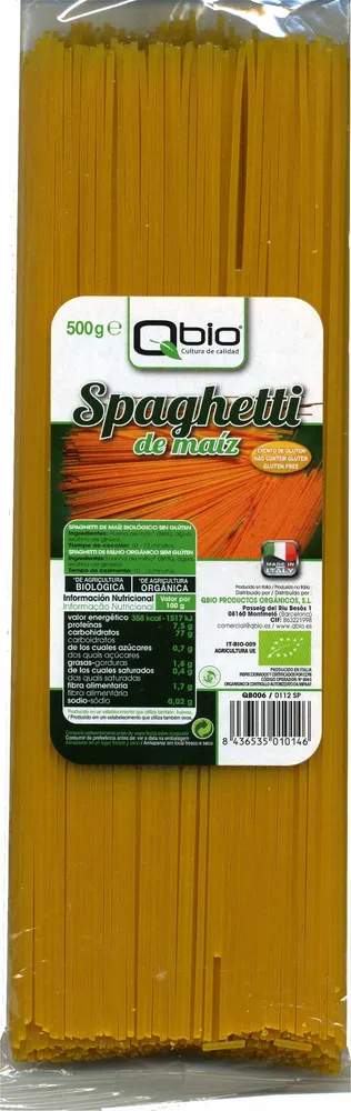 Spaghetti de maíz