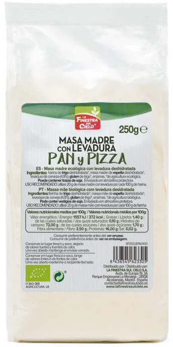Masa madre con levadura