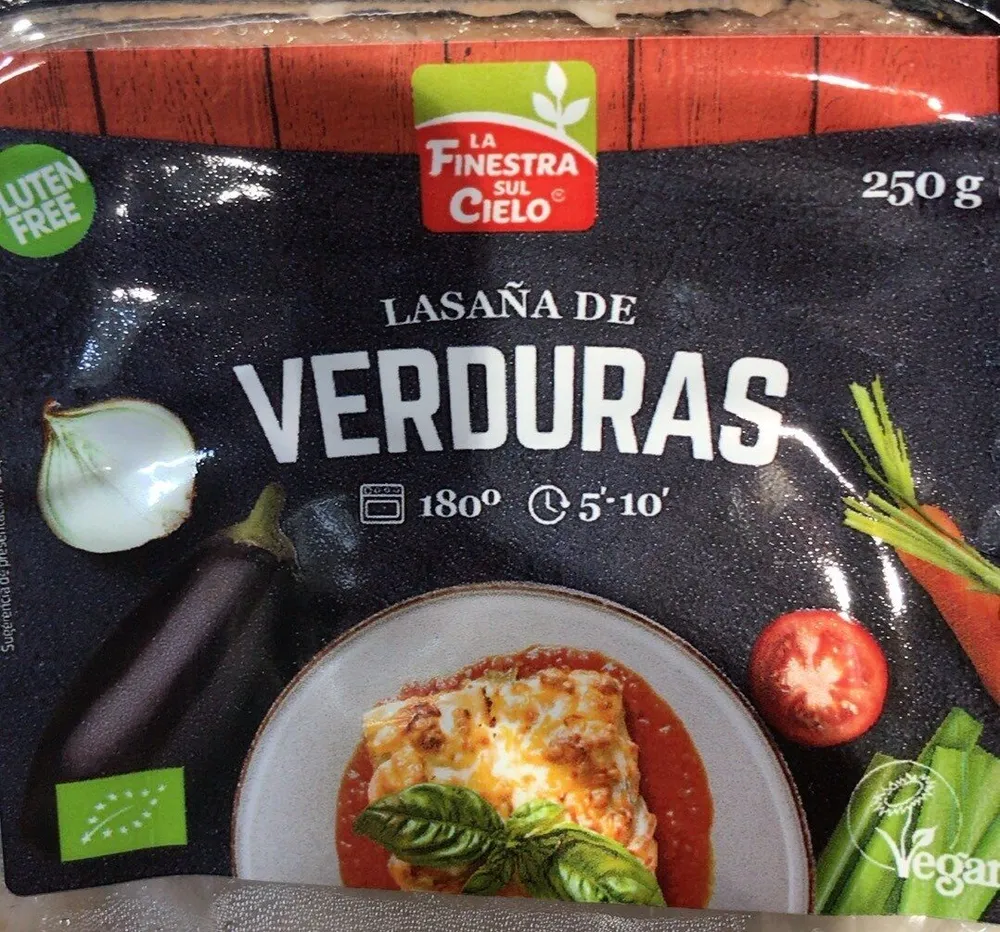 Lasaña de verduras