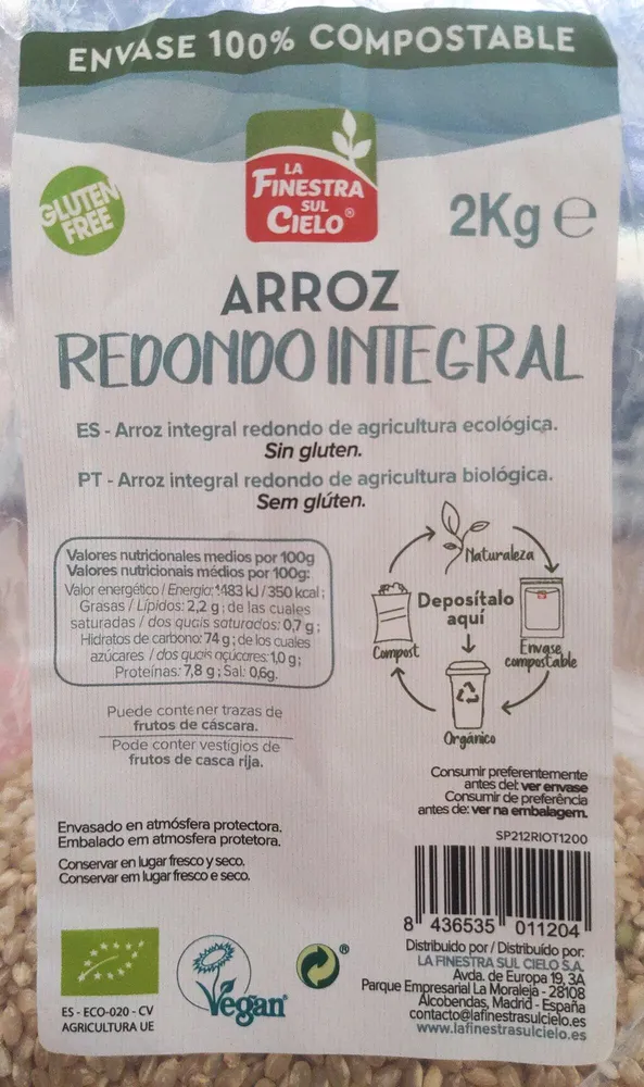 Arroz Redondo Integral
