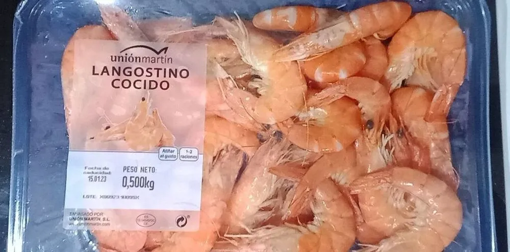 Langostino cocido