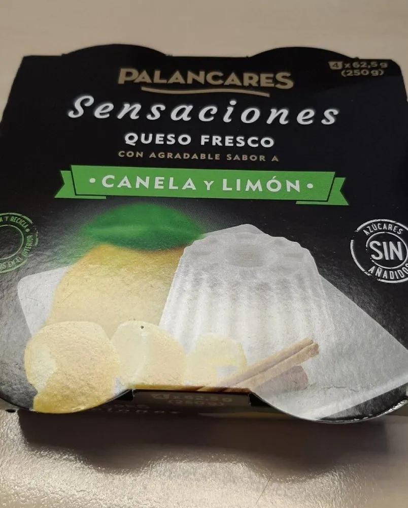 Queso fresco Canela y limón