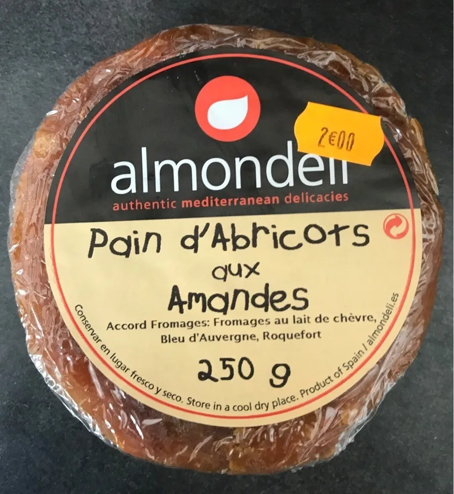 Pain d'abricots aux amandes
