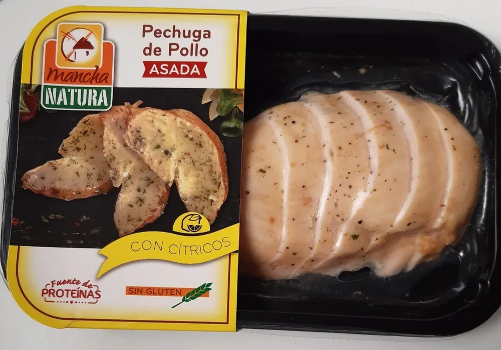Pechuga de pollo asada con cítricos