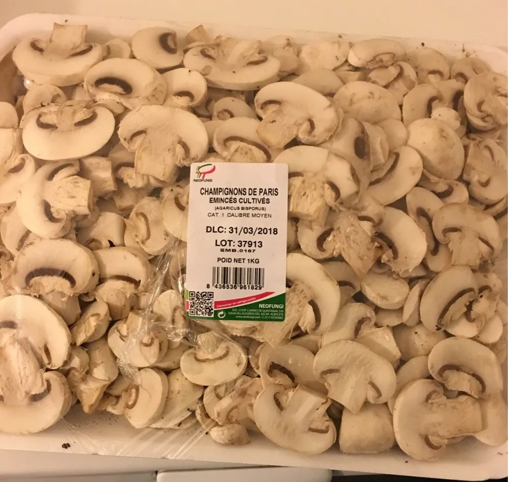 Champignon de paris emincé