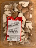 Portobello en cuartos cultivado