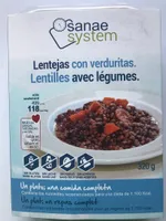 Lentejas con verduritas sin gluten, sin huevo y sin leche