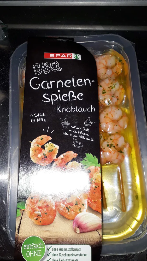 Garnelenspiesse Knoblauch