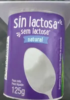 Yogur sin lactosa natural