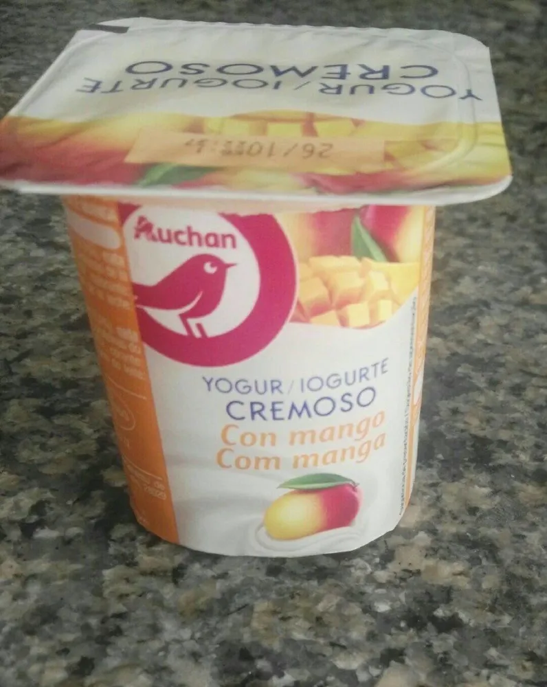 Yogur cremoso con mango