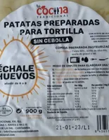 Patata preparada para tortilla