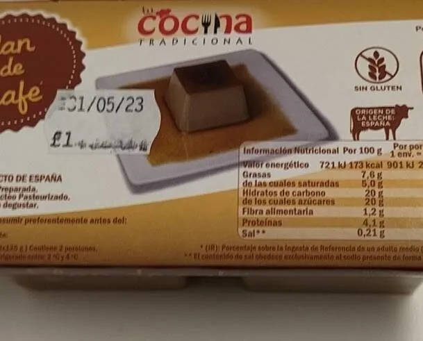 Flan de café