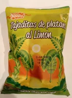 Tajaditas de plátano al limón