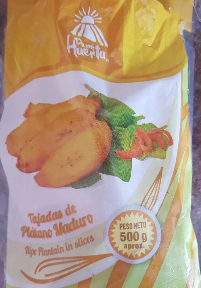 Tajadas de plátano maduro