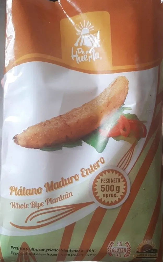 Plátano maduro entero