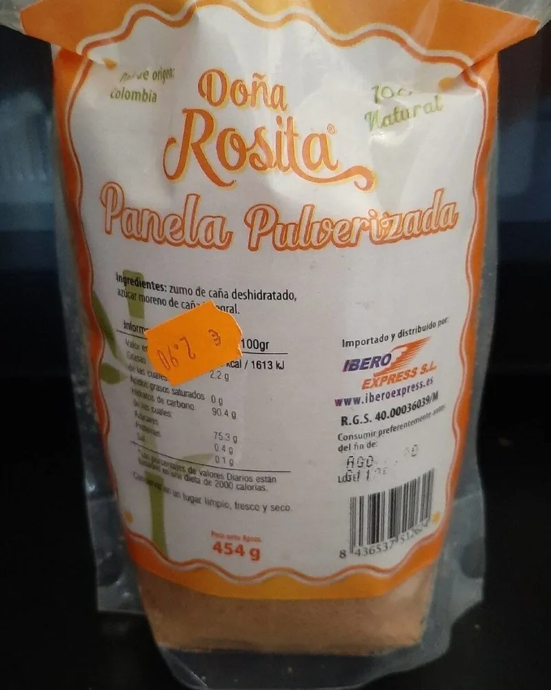 Panela pulverisada