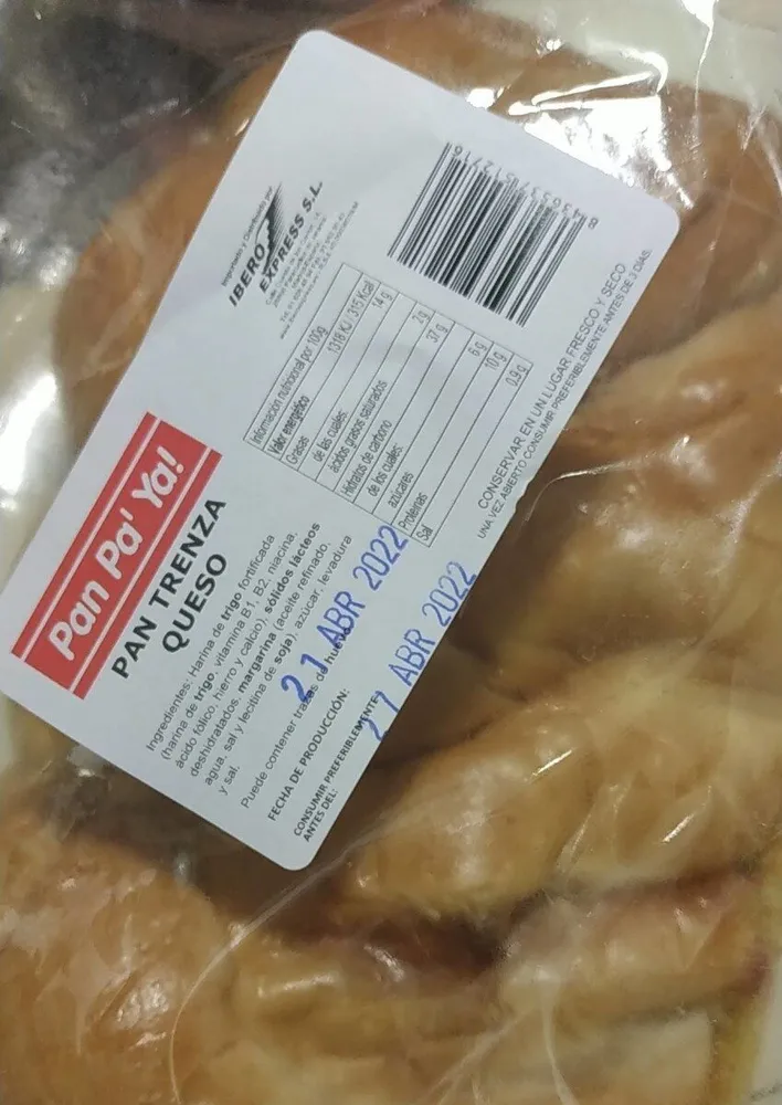 PAN TRENZA DE QUESO