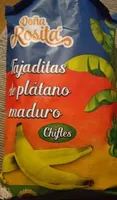 Tajaditas de plátano maduro