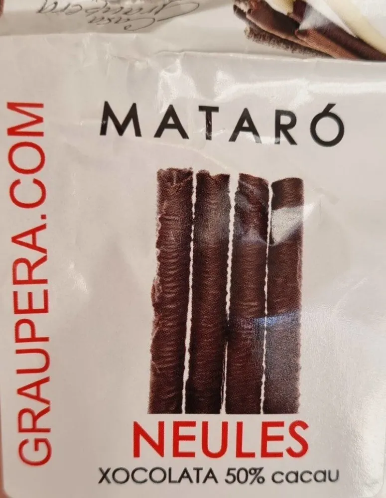 Neules xocolata 50% cacau